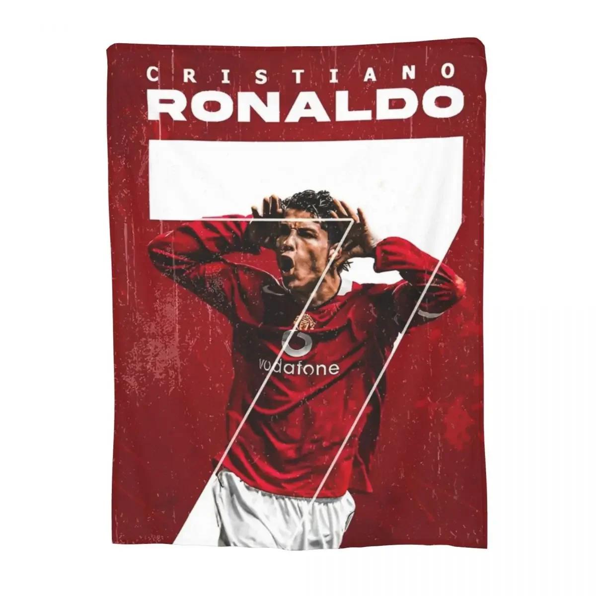 

Cozy Cr7 Football Soccer Cristianos Blanket Merch Home Decorative Cr7 Throw Blankets Lightweight Thin Flannel for Couch 40x50in