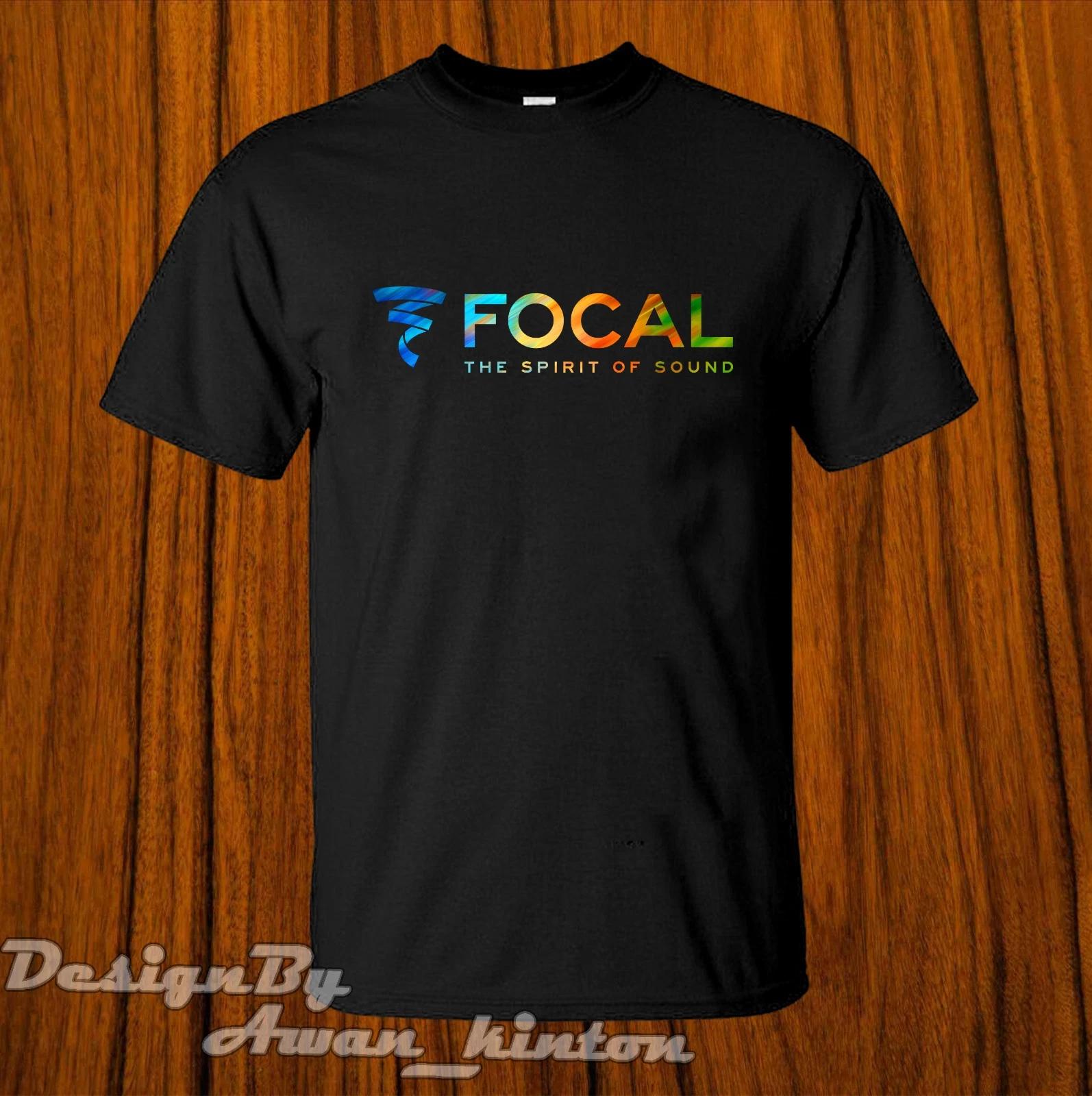 Men s and Women s T-shirts New FOCAL Funny Audio Logo TSHIRT Cotton Made In USA XS