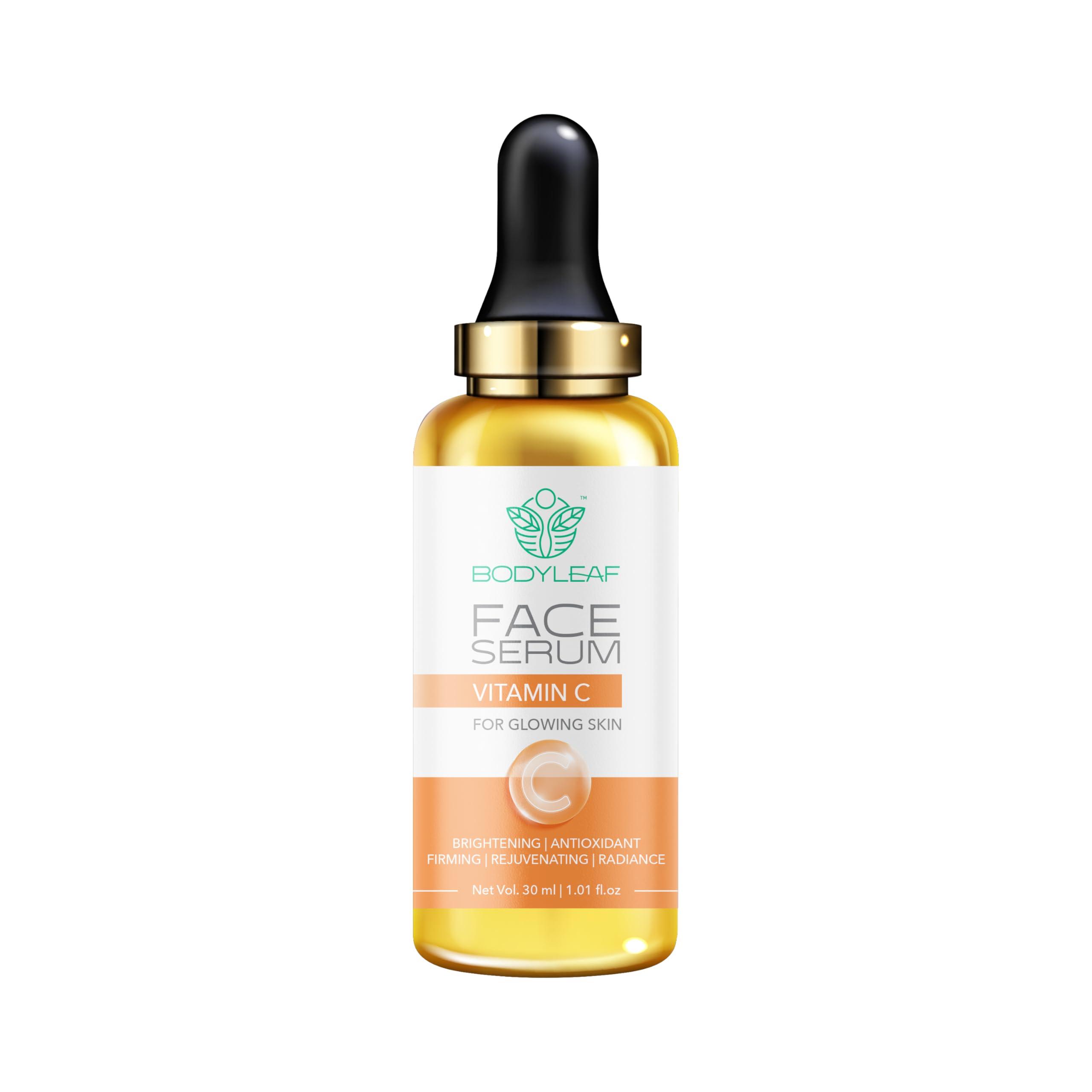 Bodyleaf Vitamin C Serum for Face, Anti-Ageing, Brightening Vitamin C Face Serum for Glowing & Brightening Skin | Suitable to All Skin Types | Redu