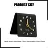 Table Analog Clock Non Ticking Ornament Acrylic Desktop for NightStand Christmas Living Room