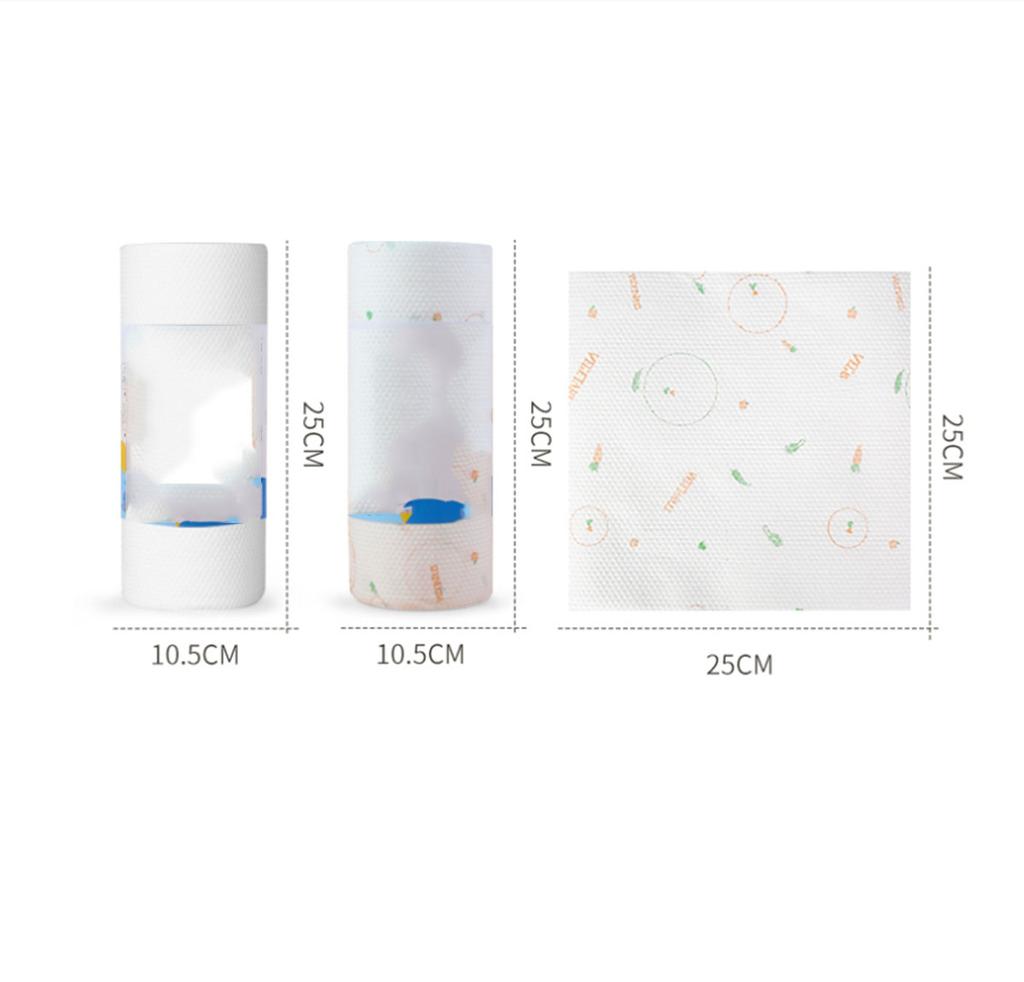 One Roll Lazy Rag Wholesale Absorbent Thickening Kitchen Paper Dry and Wet Dual-use Oil-free Disposable Lazy Rag