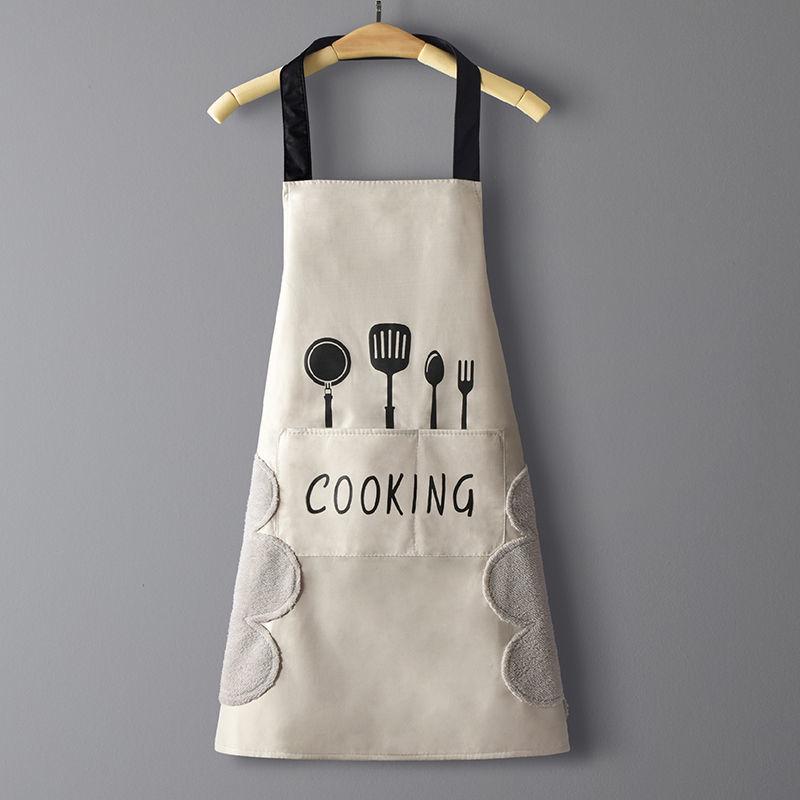 Waterproof Adult Half Apron - Oil-Proof, Dirty-Resistant, Wipable Kitchen Bib
