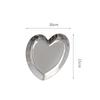 Ins Stainless Steel Water Heart Shape Cosmetics Storage Table Jewelry Tray Multi-Functional Home Dining Tray Containers