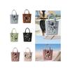 Beach Hole Bag Portable Fashion Open Tote for Shopping Boat Tours Dating Light Blue