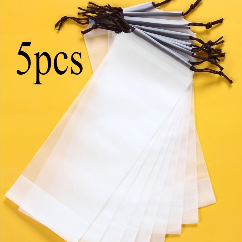 

5/10/20pcsUmbrella Storage Bag with Drawstring Closure, Semi-Transparent Durable Plastic Travel Organizer , Umbrella storage bag