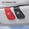 Car Accessories Sun Visor Sunglasses Holder PU leather Glasses Clip For Toyota Corolla Yaris Aygo Prius CHR Camry Auris Avensis