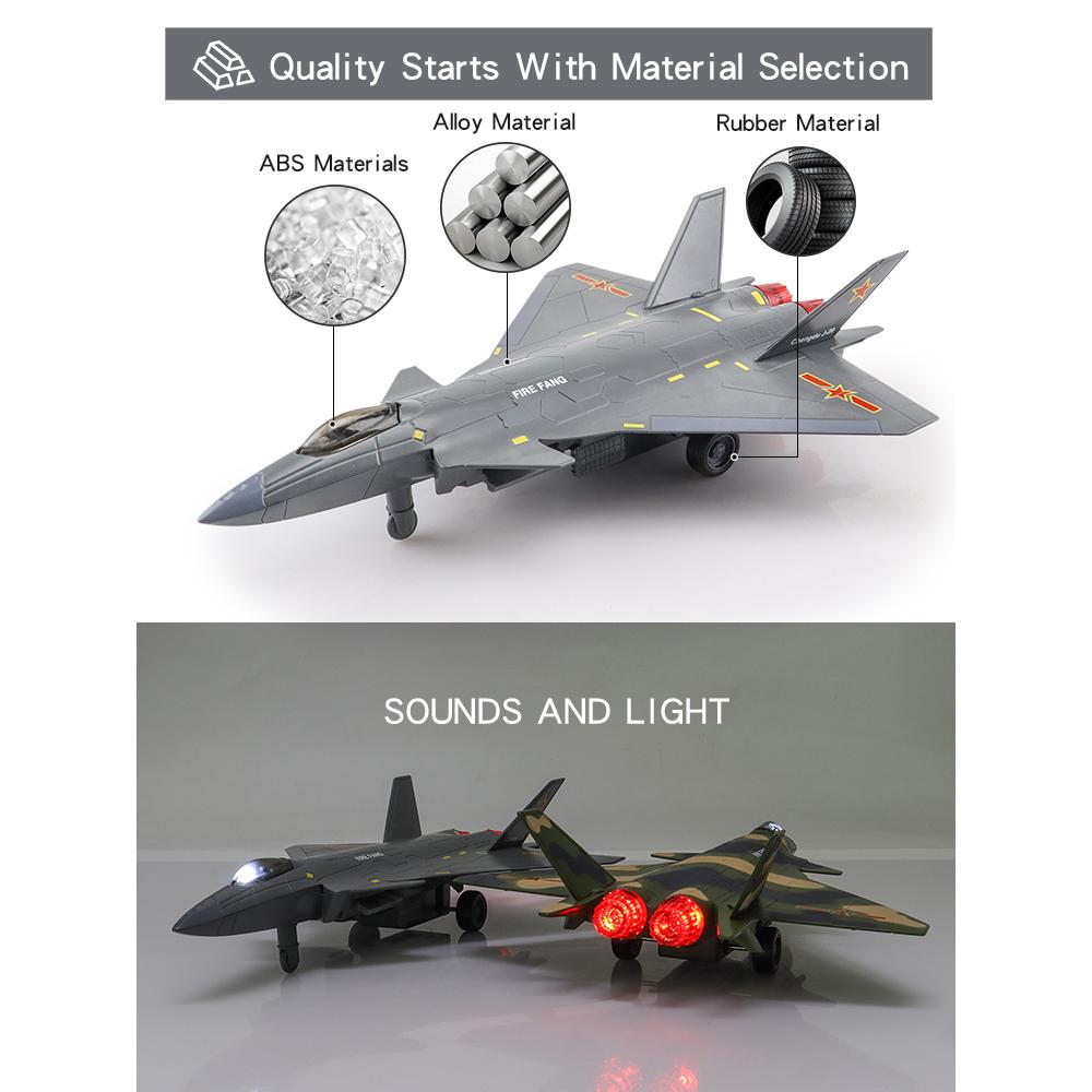 1/72 Scale Fifth Generation Fighter Plane J-20 Toy Type Aircraft for Military Children Excellent Simulation Diecasts Toy Vehicle