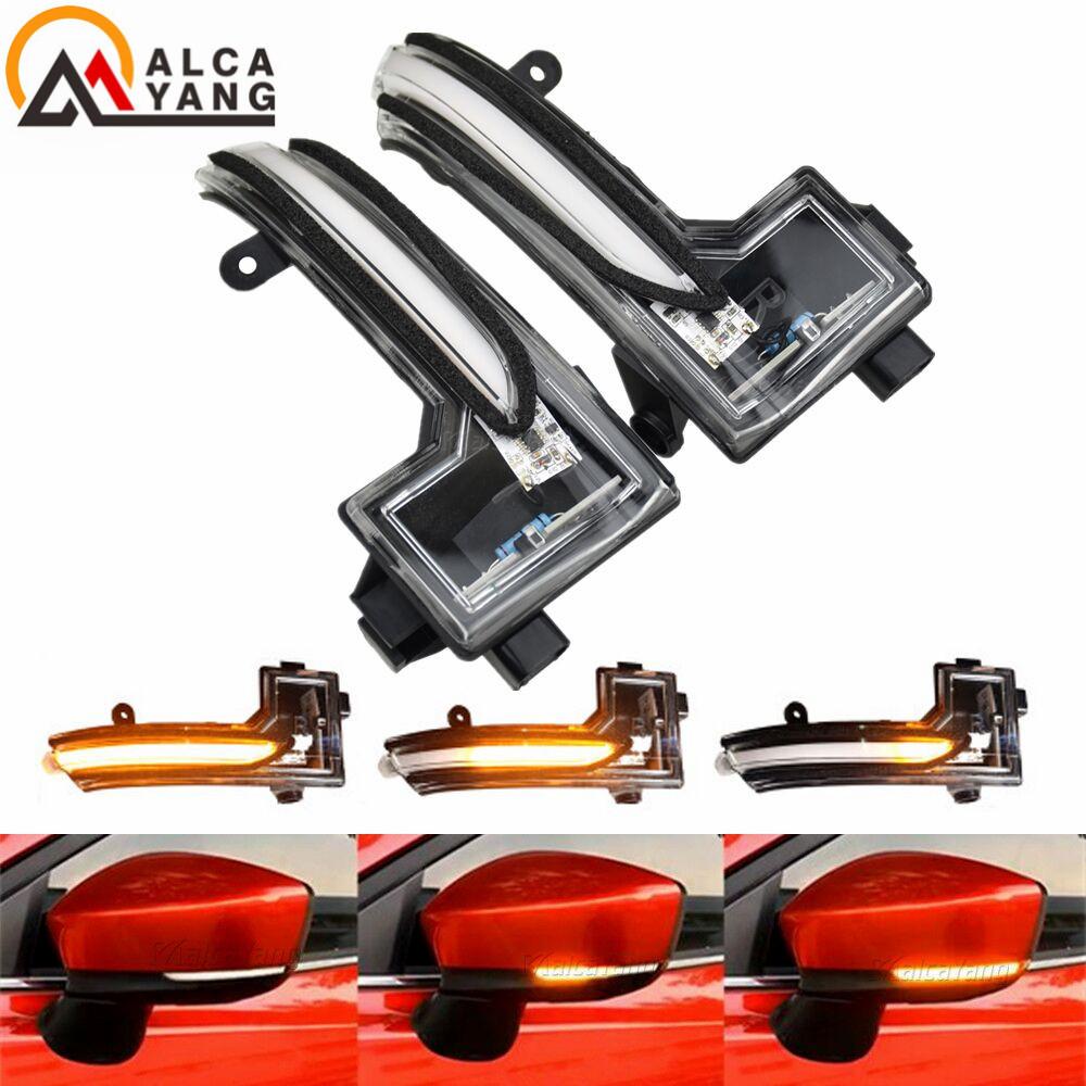 2PCS Dynamic LED Turn Signal Light For Mazda 3 2017 2018 For Mazda 6 2018 Rearview Mirror Indicator Sequential Blinker Lamp