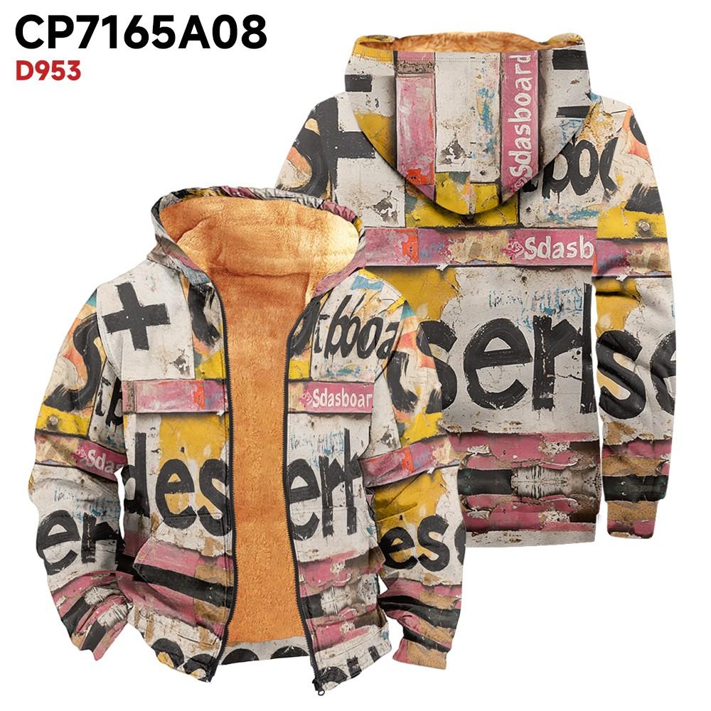 Pánský kabát do kapsy s dlouhým rukávem Fashion Plus Velvet Overcoat