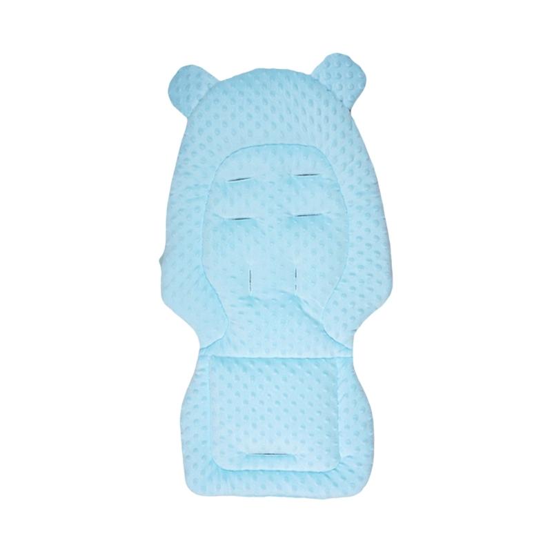 Breathable Double Sided Infant Strollers Cushion Cosy Dotted Backing Reversible Pram Seat Liner for Car Seat Swing