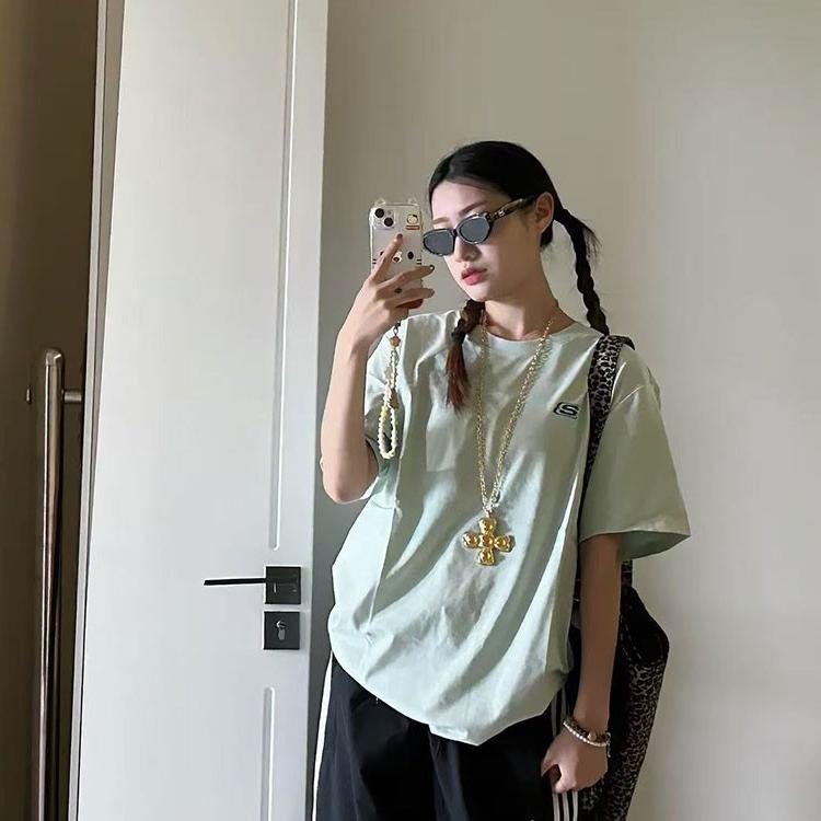 Skechers Casual Fashion Comfortable Letter Basic Logo Printed Round Neck Short Sleeve T-Shirt Unisex tops L225U197-06BE