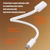 Type C Male to Female Charging Cable Power Extension Wire Ideal for Solar Powered Cameras and Camping Gear Connection