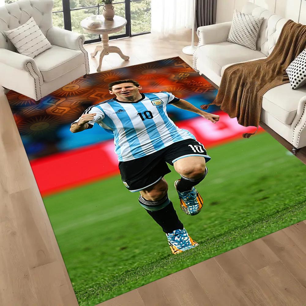 Messi 491 Teppich Geeignet für Esszimmer Balkon Dekorieren Sie Zimmer Wohnzimmer Rutschfester Teppich Anime Büro Dekor Hochzeitsfeier Geschenk