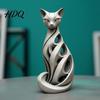 Home Tabletop Decor Spiral Cat Sculpture Resin Ornament Creative Twisted Statue Artistic Decorative Ornaments Desktop for Living Room Bedroom Office
