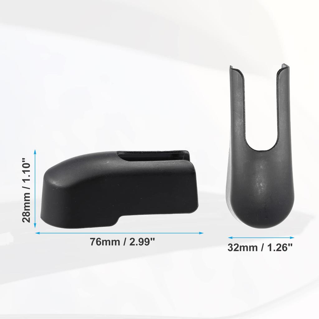 ACROPIX Rear Wiper Arm Nut Cover Cap for Jeep Compatible with Renegade Black 1 Piece