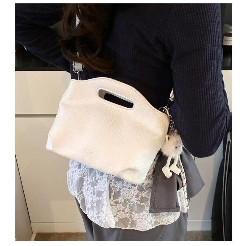 Korean niche retro handbag women's new work commuting versatile high-texture soft leather large-capacity messenger bag
