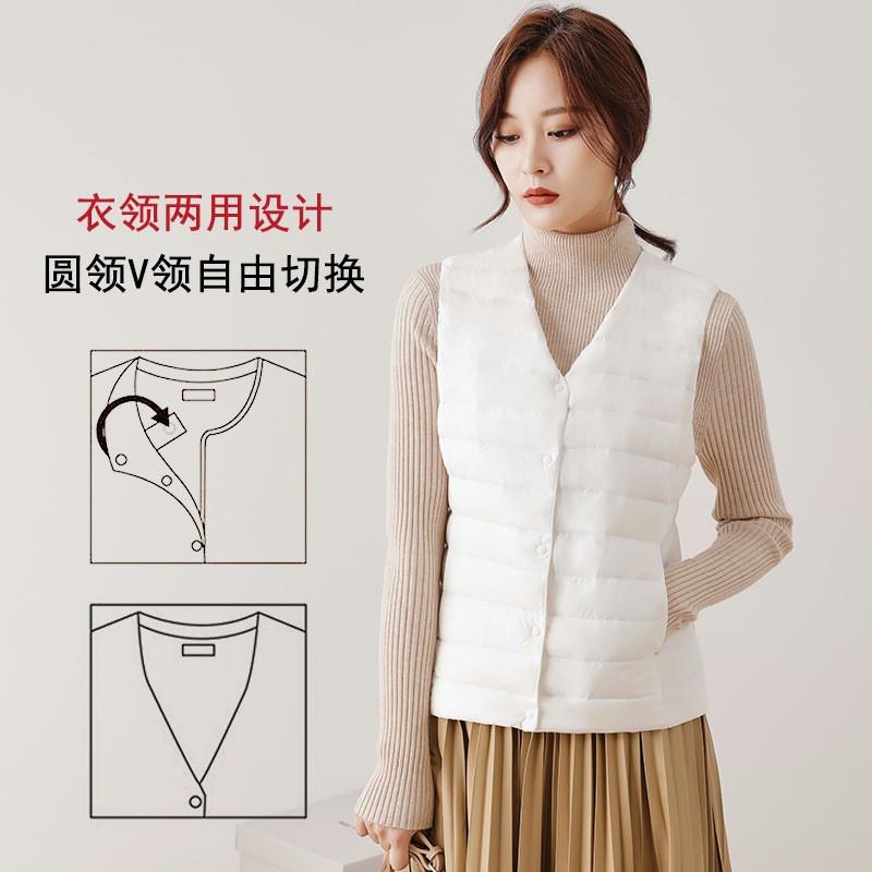 Womens Lightweight Short Puffer Vest Slim Fit Down Bodywarmer Winter Office Casual Wear