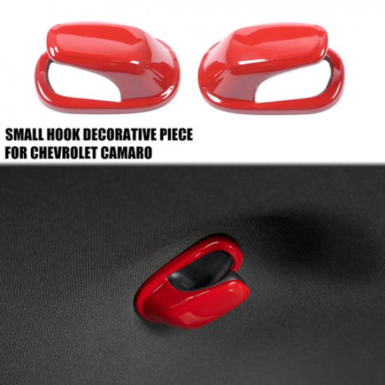For 2010-2015 Chevrolet Camaro Roof Hook Decoration Cover Trim Accessories Red 2