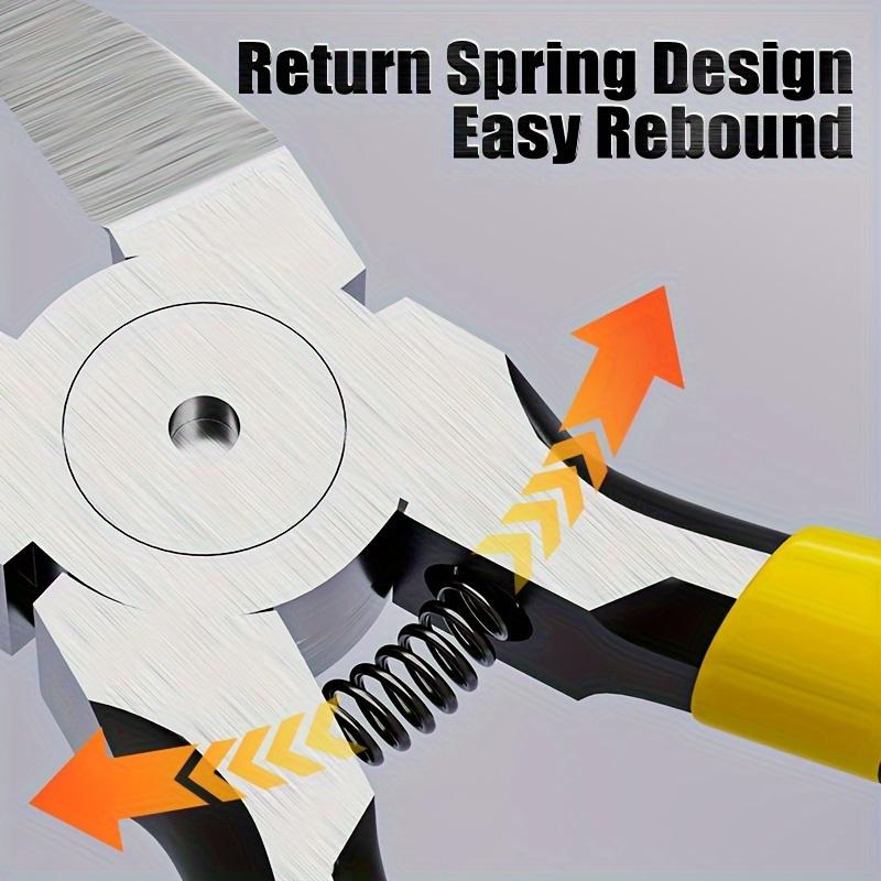 4/6/8 Zoll Mini-Steckdosenzange, Bestückter kleiner Hochleistungs-Drahtseilschneider mit weichem Anti-Rutsch-Griff