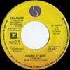 7inch Record ERASURE  Chains Of Love 9278447 SIRE 1988 Canada Dance  Electronica Used