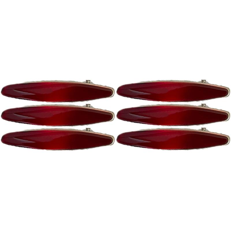 Alloy Encore Red Hair Clip Women's New Irregular Forehead Broken Hair Duckbill Clip Hair Accessories