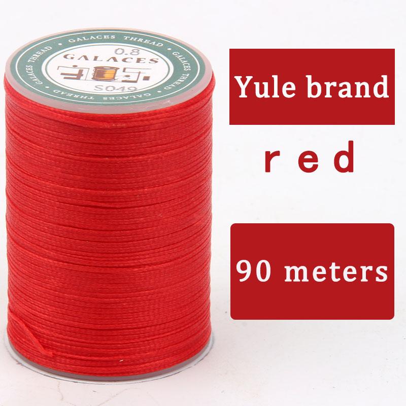 DIY Hand Sewn Leather Goods Wax Thread 0.8mm Hand Sewn Flat Wax Thread Leather Foreskin Leather Hand Sewn Thread