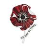 Remembrance Poppies Lapel Pin Red Poppies Flower Brooch Pins Enamel Rhinestones Poppies Brooch Memorial Day Gifts for Women