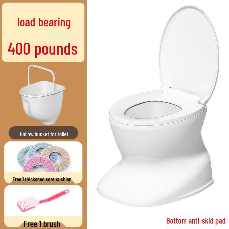 Portable Anti-Odor Toilet Seat for Elderly and Adults