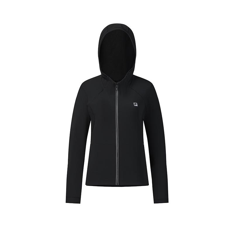 Fila Fitness Series Minimalist Classic Personalized Trendy Sports Casual Training Versatile Comfortable Hooded Jacket Women jackets A11W611508FBK