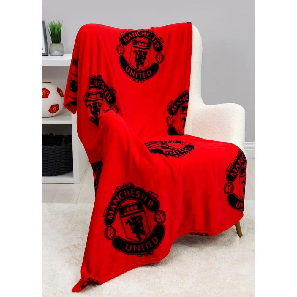 Manchester United FC Classic Rotary Fleece Blanket