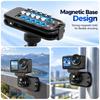 PULUZ Magnetic Quick-Release Backpack Clamp Mount  with 1/4 inch Screw Interface for DJI, Insta360, GoPro and Other Action Cameras (Black)