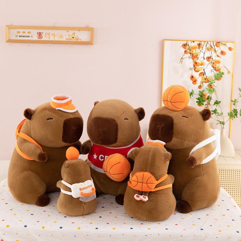 Plush Capybara Cartoon Toy Short Pp Cotton Filling Birthday Party Doll Favors