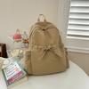 Small fresh schoolbag female college student simple solid color large capacity computer backpack casual commuting high school student backpack