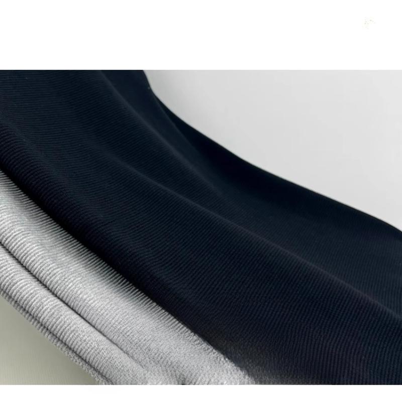 Black Sweatpants Women's Spring 2025 New High-waisted Loose Casual Sweatpants Drape Straight Wide-leg Pants