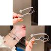 Copper Zircon Flower Double Layer Open Bracelet For Elegant Fashion Accessories