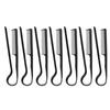 10Pcs V Shaped Styling Hair Comb Plastic Round Teeth Heat Resistant Comb for Hair Straightening Styling
