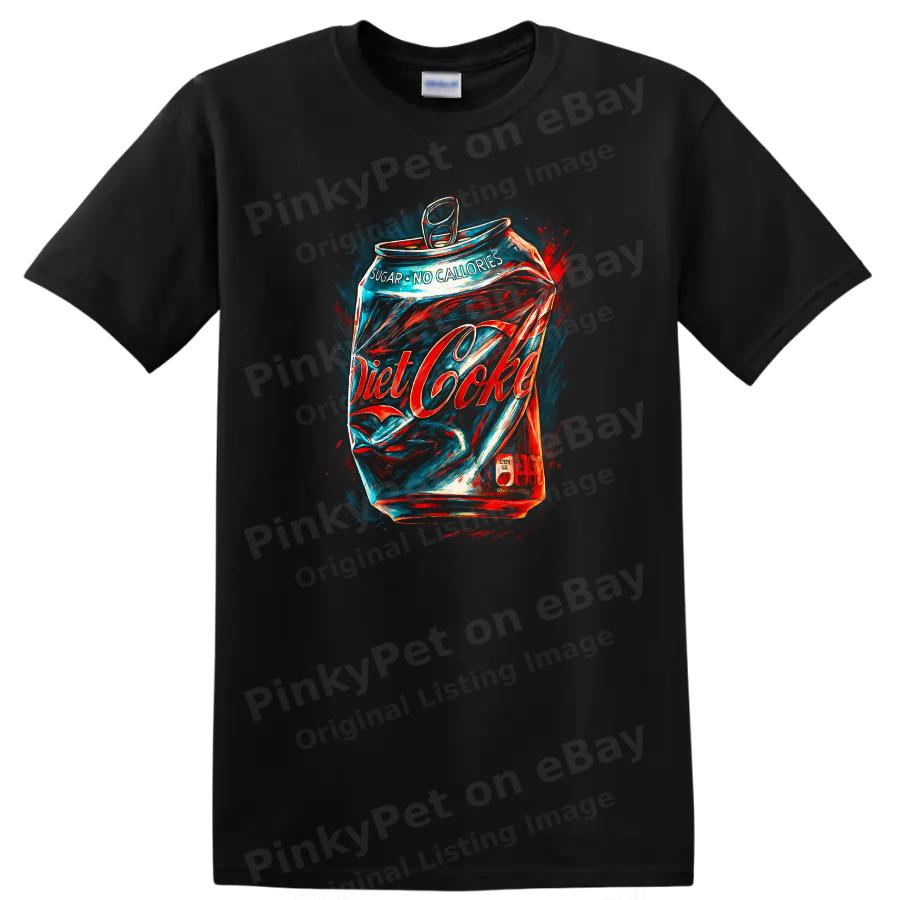 Diet Soda Can Graphic Art T Shirt Urban Streetwear Cool Tee Design