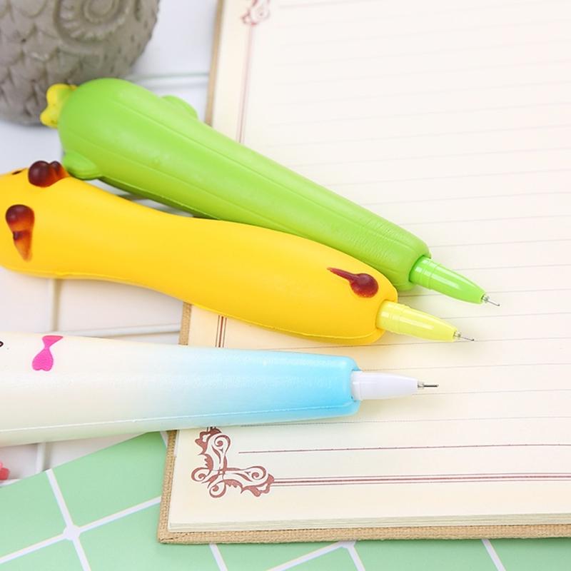 Neuheit Stressabbau Gelstift Lustiger Quetschspielzeug Stift Dekompressionsstift Strumpffüller für Schüler Lehrer Mentale Arbeiter