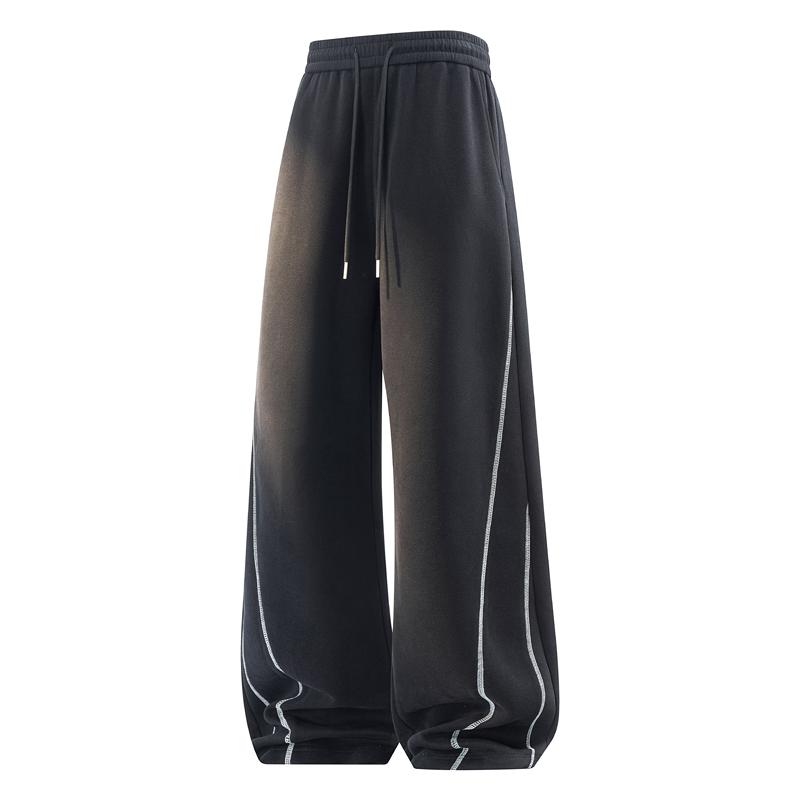 Men's Loose Straight Leg Pants, Men's Casual Pants