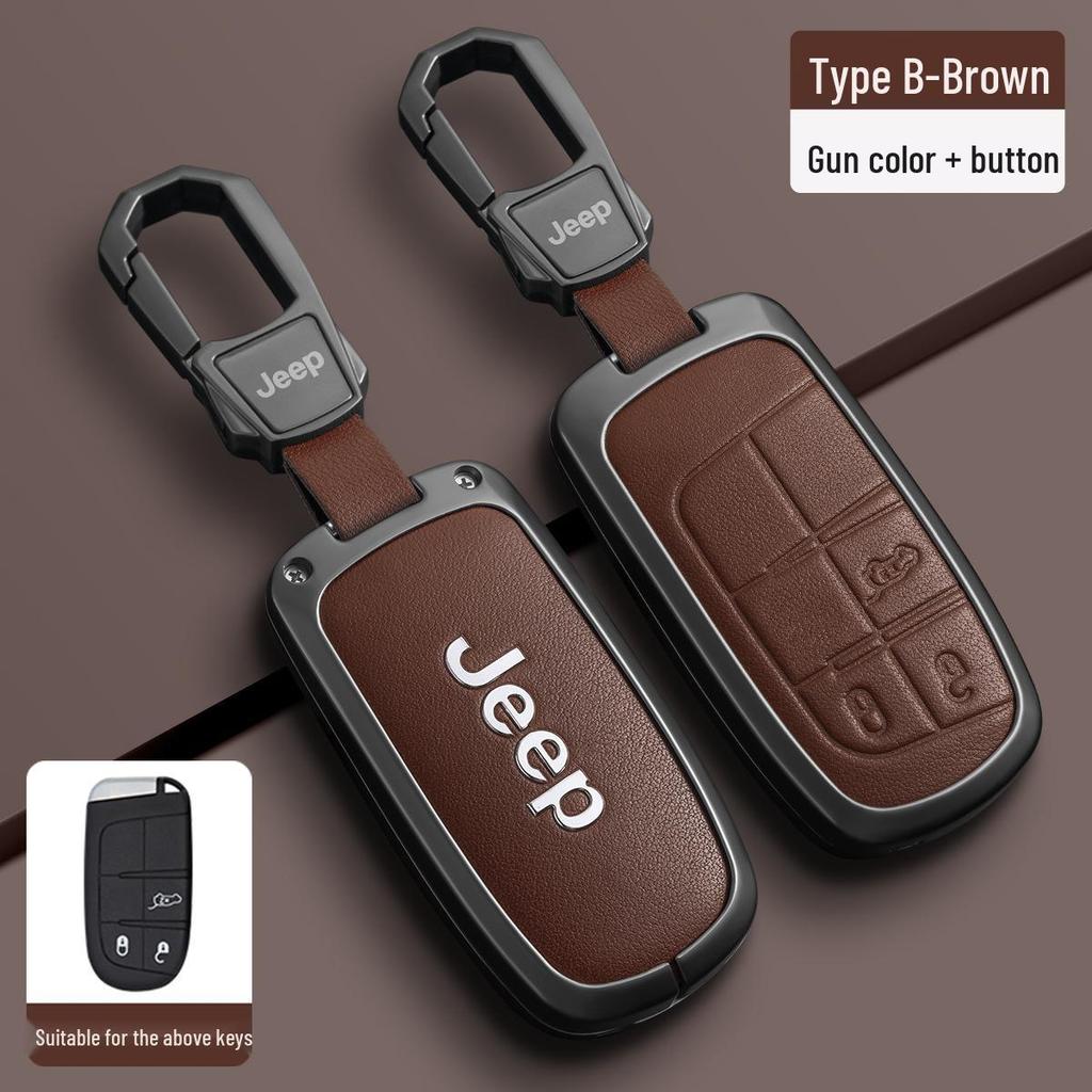 Jeep Key Case for Compass, Renegade, Cherokee, Grand Commander