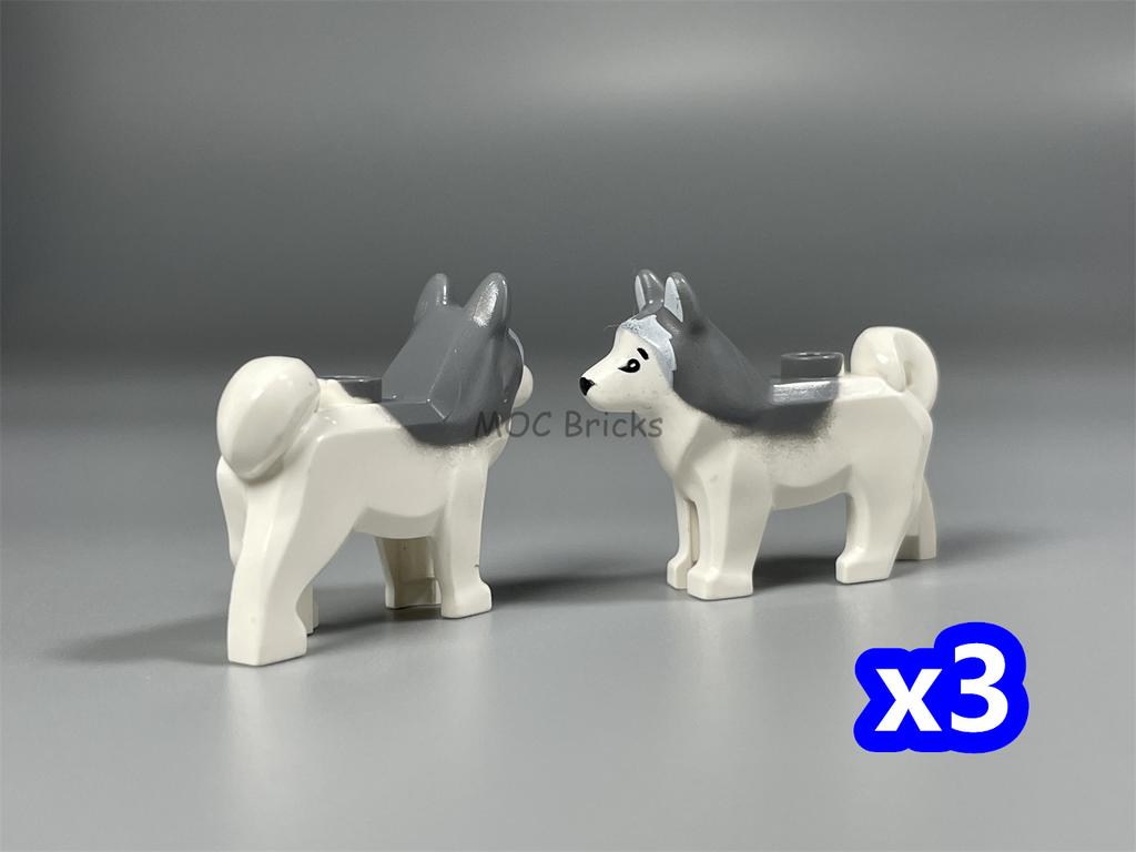 Ladrillos MOC Escena de Selva Bosque Animal Terrestre Cisne Conejo Ratón Pájaro Perro Ensamblar Bloques de Construcción Juguetes para Niños Muñeca de Plástico