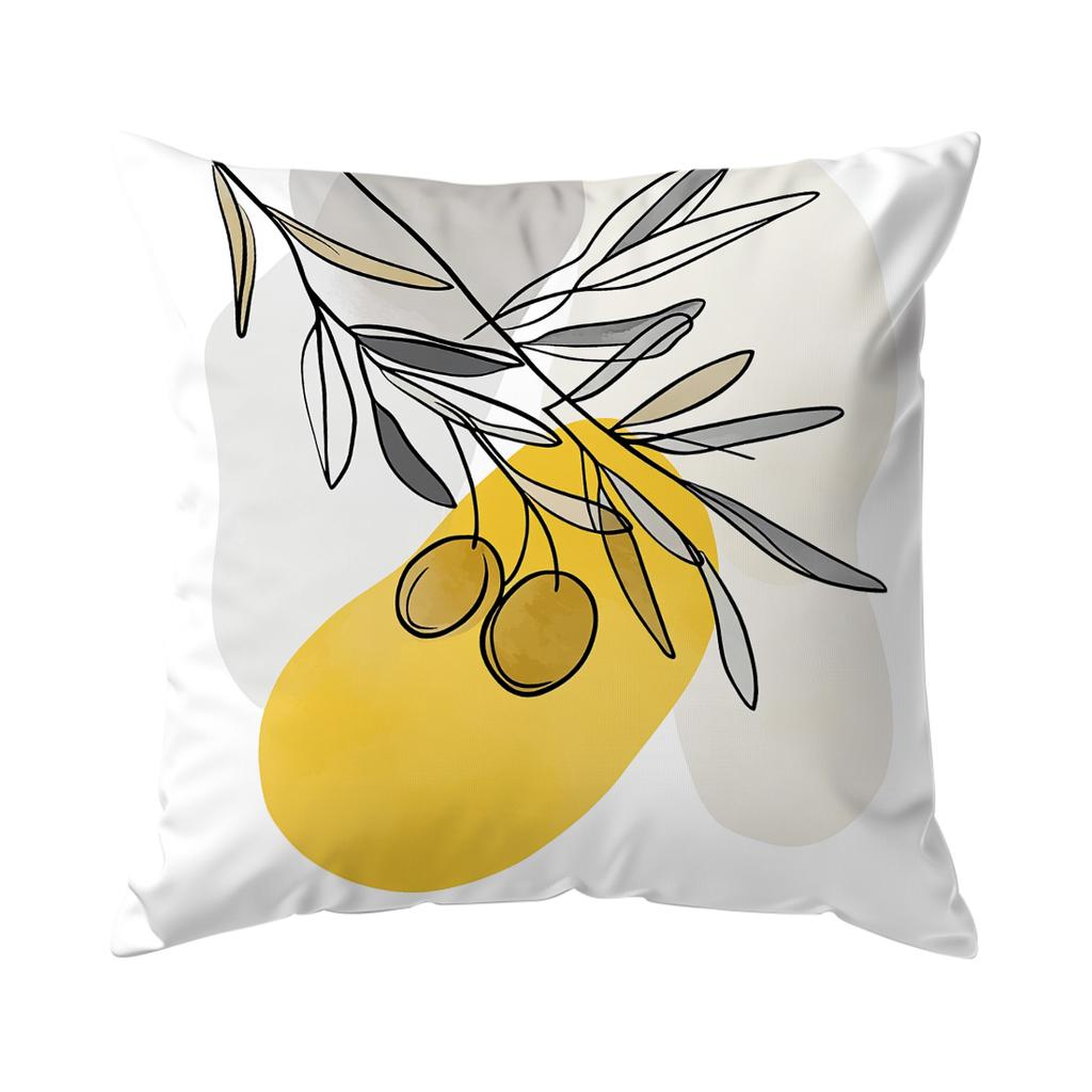 Bohemian Abstract Plants Pillowcase Printed Polyester 40/45/50Cm Throw Pillowcover Decorative Sofa Cushion Pillowslip Home Decor