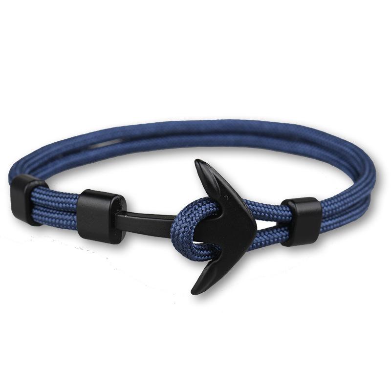 Trendy Men's Polyester Airplane Anchor Bracelet