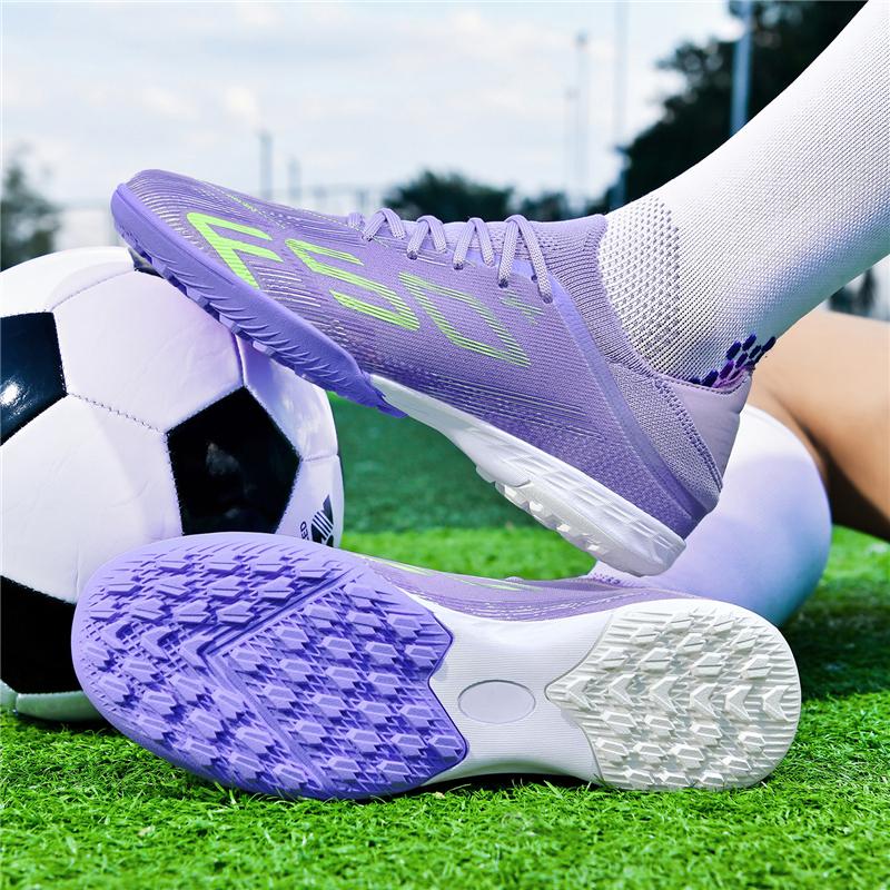 Nouvelles Chaussures de Football pour Hommes Antidérapantes Indoor Futsal Crampons de Match Herbe Baskets de Haute Qualité Montantes Outdoor