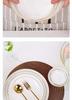 Gold-Trimmed Bone China Dinner Plate - Jingdezhen White Ceramic