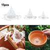 Airy and Drainage Enhancing Cone Design Mesh Gasket for Flower Pots 15pcs