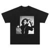 Patti Smith Rock Poet American Vintage Cotton Loose Round Neck Long Short Sleeved T-shirt Men's and Women's Matching Outfits