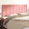 VidaXL Headboards 4 Pcs Pink 90x5x78-88 Cm Velvet3116397