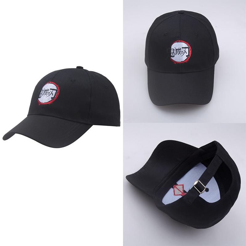 Embroidery Demon Slayer Baseball Cap Cosplay Cotton Hat Outdoor Caps Adjustable