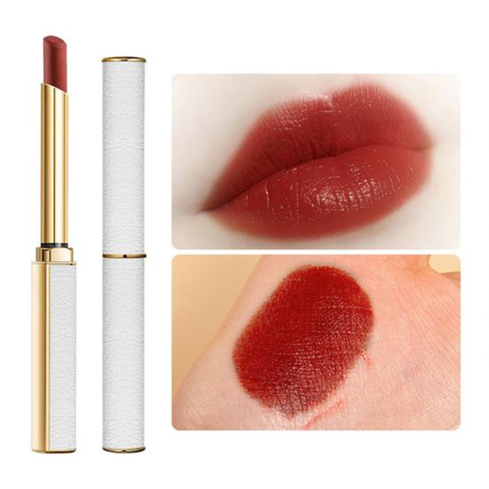 8g Women Lipstick Waterproof Bright Colors Universal Natural Lightweight Lip Makeup Tool Small Thin Tube Woman Makeup Lip Lipstick for Schoolgirl